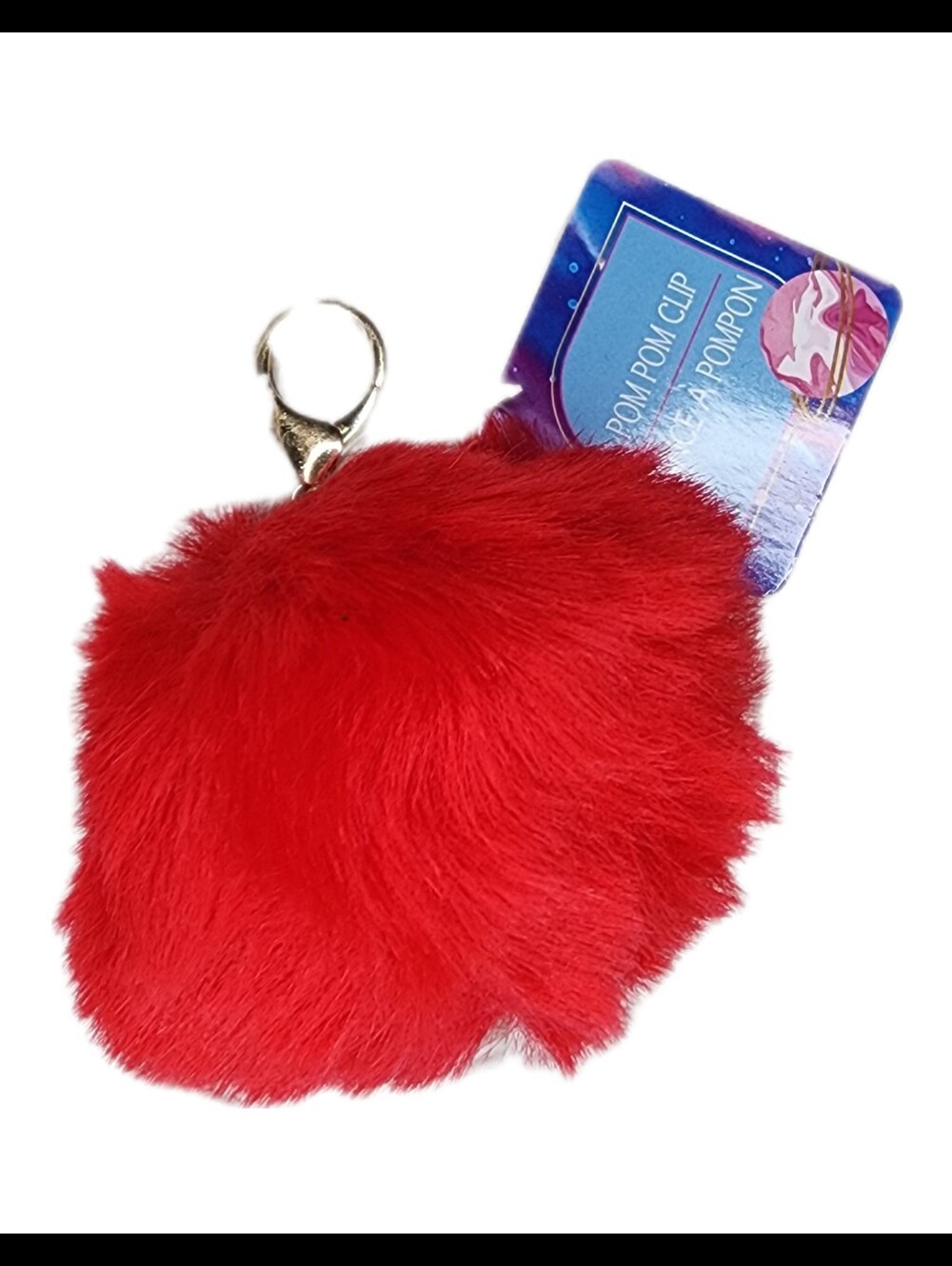♠️10/$10♠️ Red Faux Fur Pom Pom Keychain
